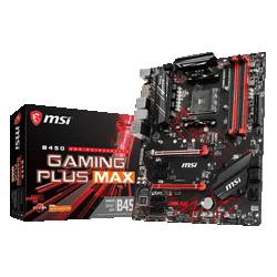 Placa Mãe MSI B450 Gaming Plus Max / Socket AM4 / Chipset AMD B450 / DDR4 / ATX