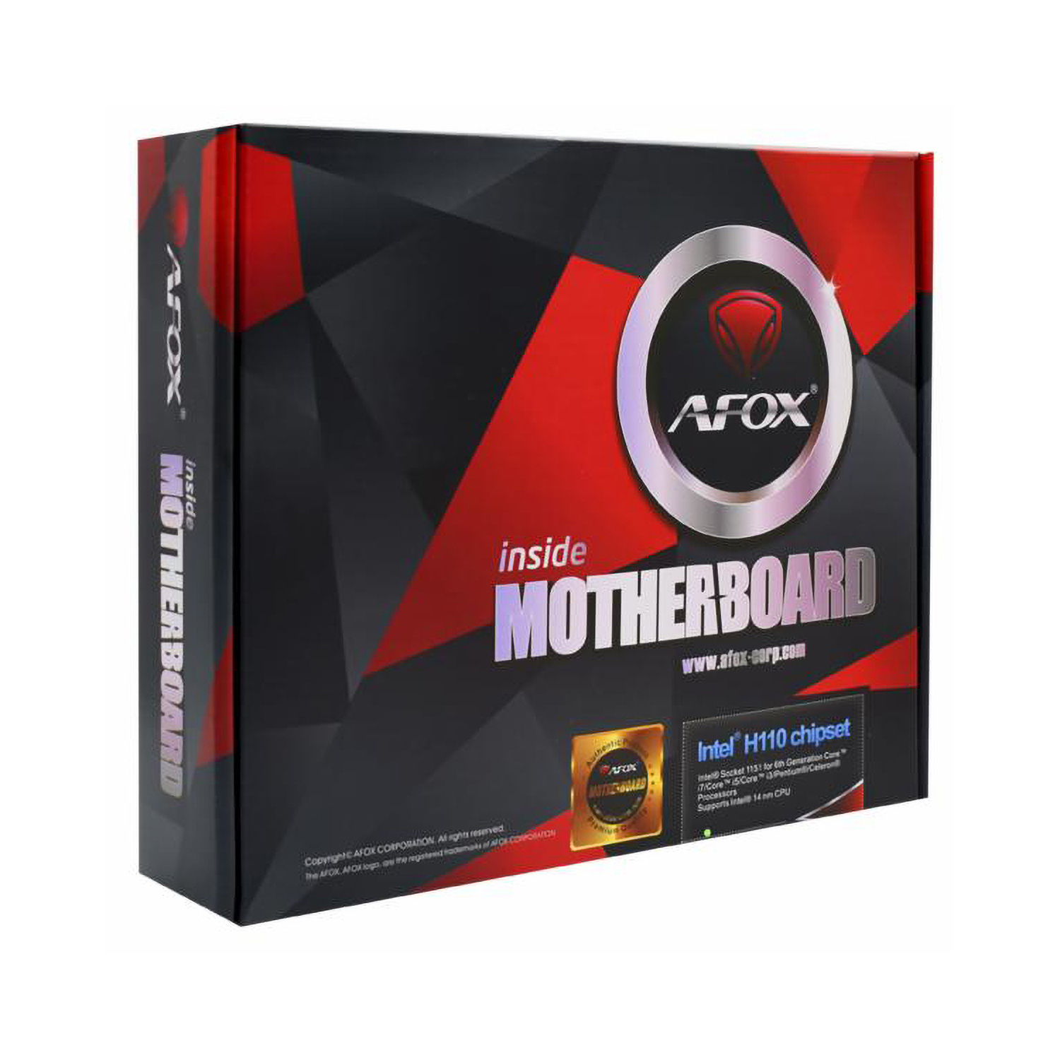 Placa Mãe Afox IH110-MA7-V2 /  Socket H110 / Chipset Intel 1151 / DDR3 / Micro ATX - (6/7/8/9GEN)