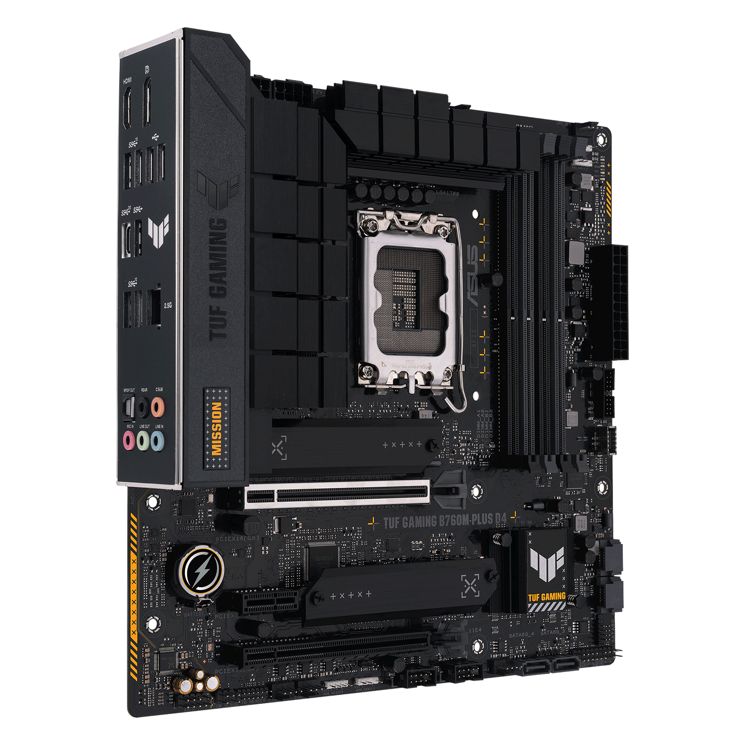 Placa Mãe Asus TUF Gaming B760M-PLUS D4 LGA 1700 / Chipset Intel B760/ Micro ATX / DDR4