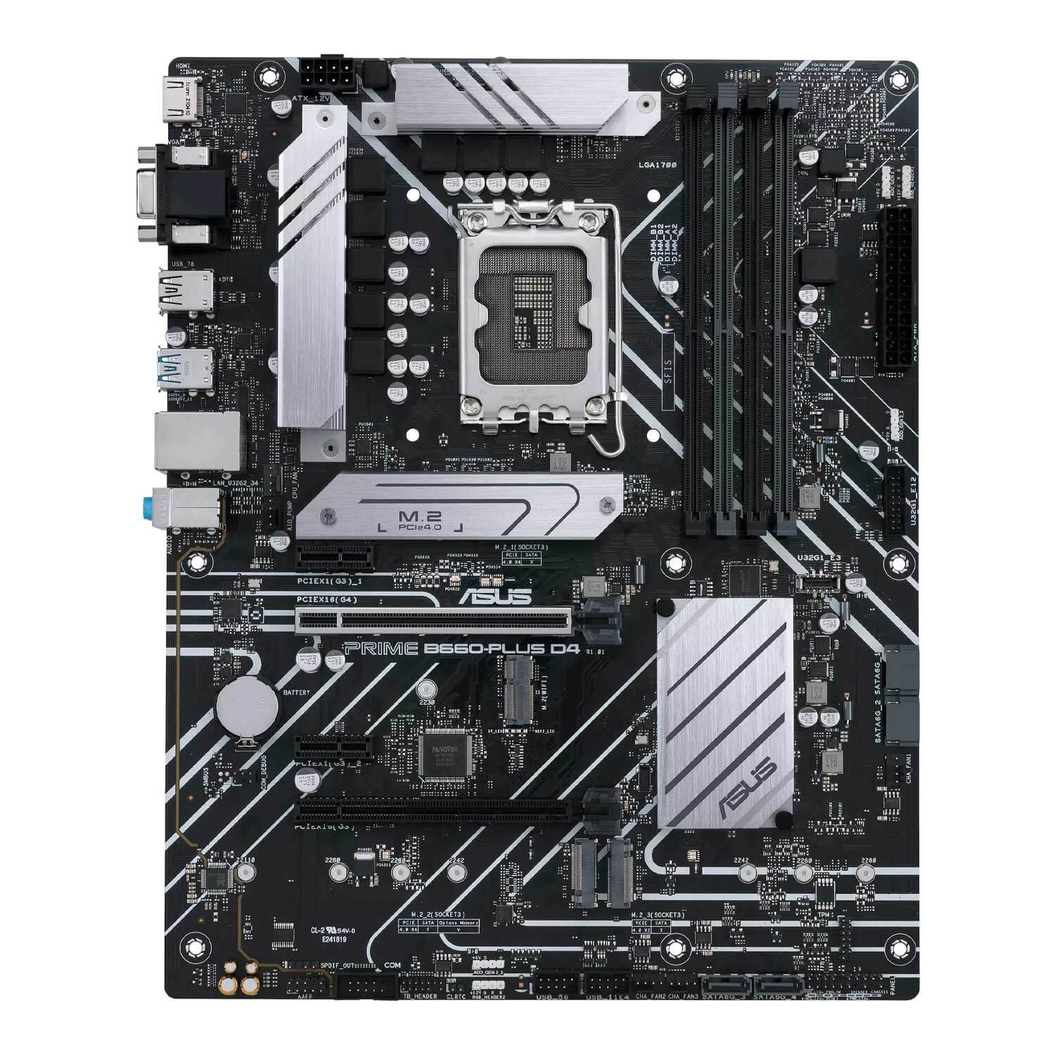 Placa Mãe Asus B660-Plus Prime D4 Socket LGA 1700 Chipset Intel B660 DDR4 ATX