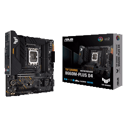 Placa Mãe Asus B660M-PLUS TUF Gaming D4, Intel LGA 1700, B660, mATX, DDR4, RGB