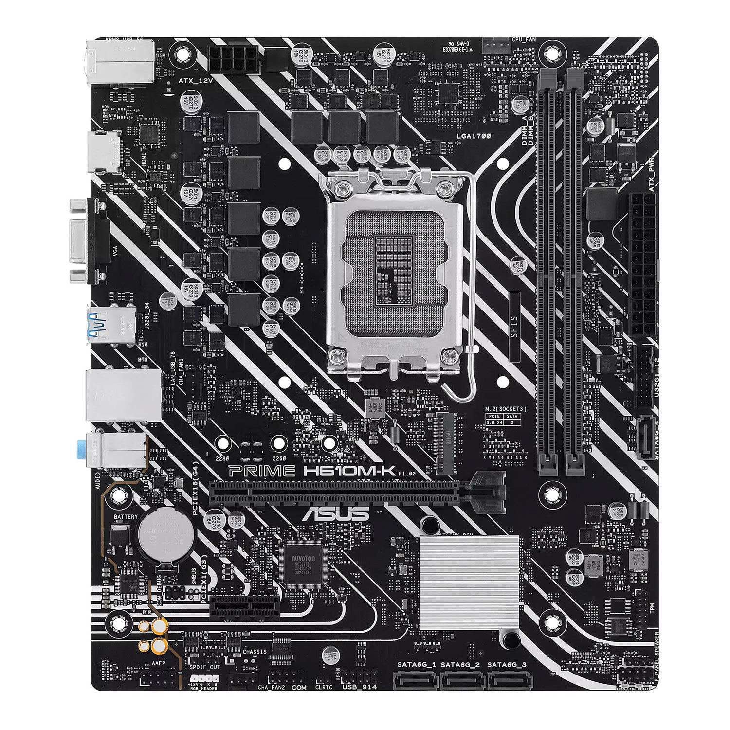 Placa Mãe Asus H610M-K Prime DDR5 Socket LGA 1700 Chipset Intel Intel H610 Micro ATX
