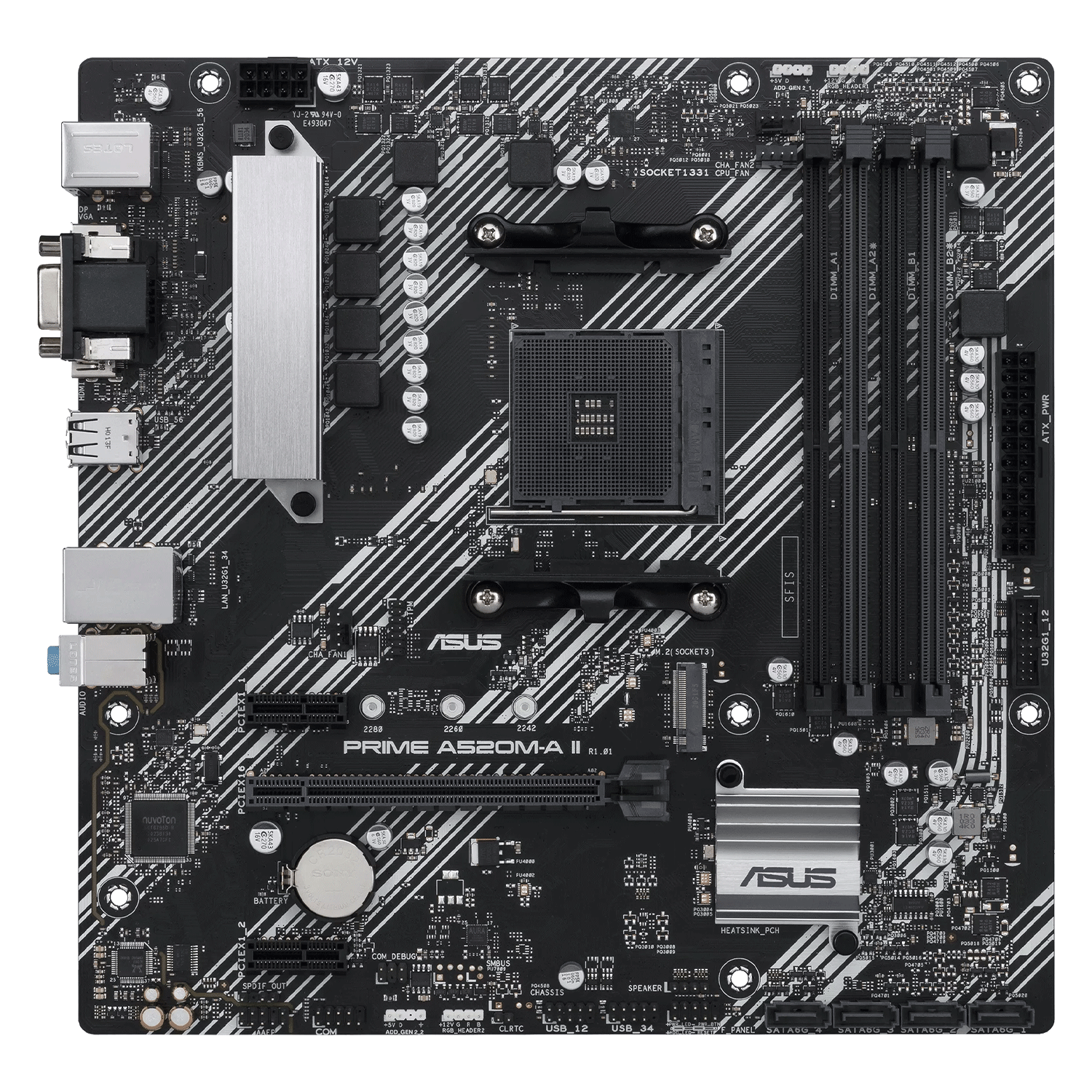 Placa Mãe Asus Prime A520M-A II Socket AM4 Chipset AMD A520 DDR4 Micro ATX