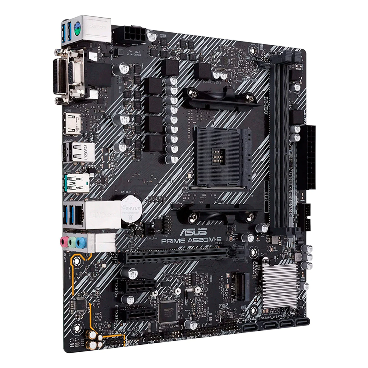 Placa Mãe Asus Prime A520M-E Socket AM4 Chipset AMD A520 DDR4 Micro ATX