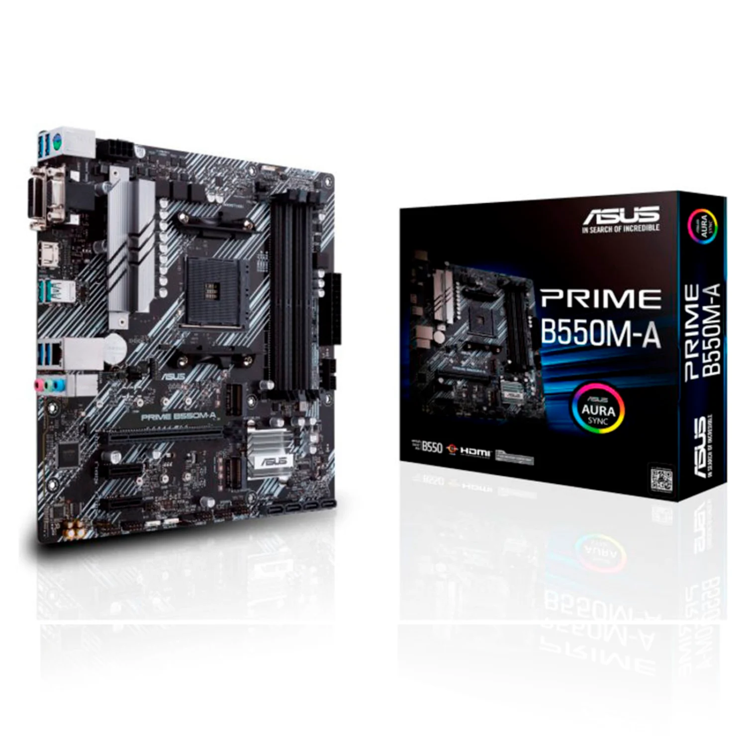 Placa Mãe Asus Prime B550-A  Socket AM4 Chipset AMD B550 DDR4 Micro ATX