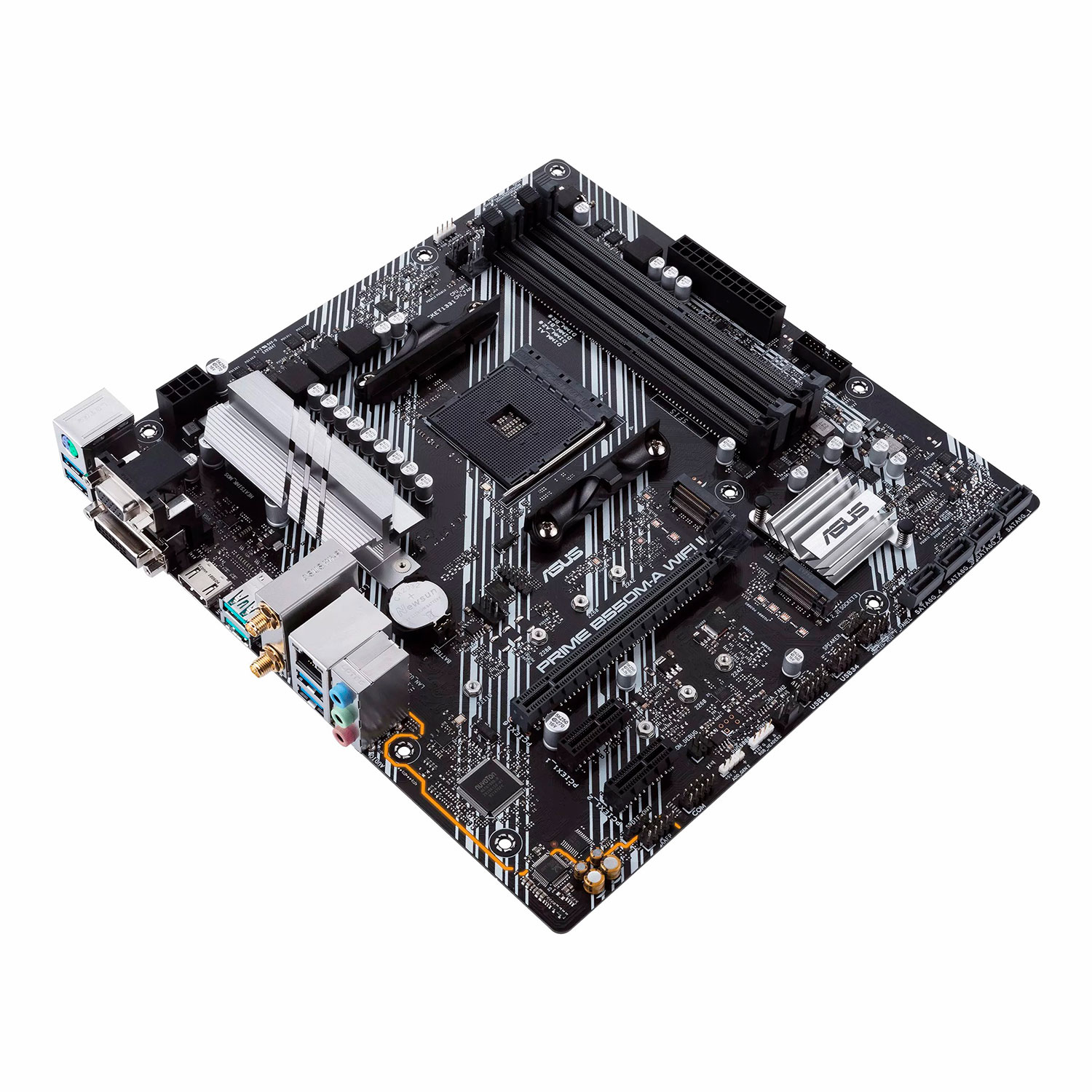 Placa Mãe Asus Prime B550M-A WiFi II DDR4 Socket AM4 Chipset AMD B550 Micro ATX