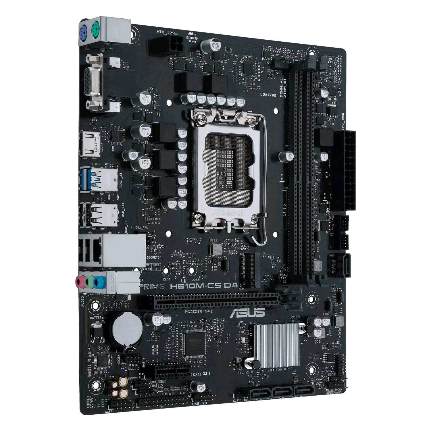 Placa Mãe Asus Prime H610M-CS D4 DDR4 Socket LGA 1700 Chipset Intel H610 Micro ATX