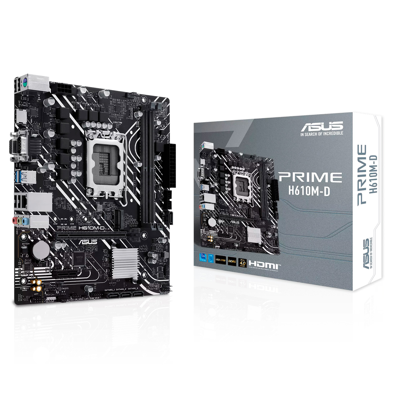 Placa Mãe Asus Prime H610M-D DDR5 Socket Intel LGA 1700 Chipset Intel H610 Micro ATX