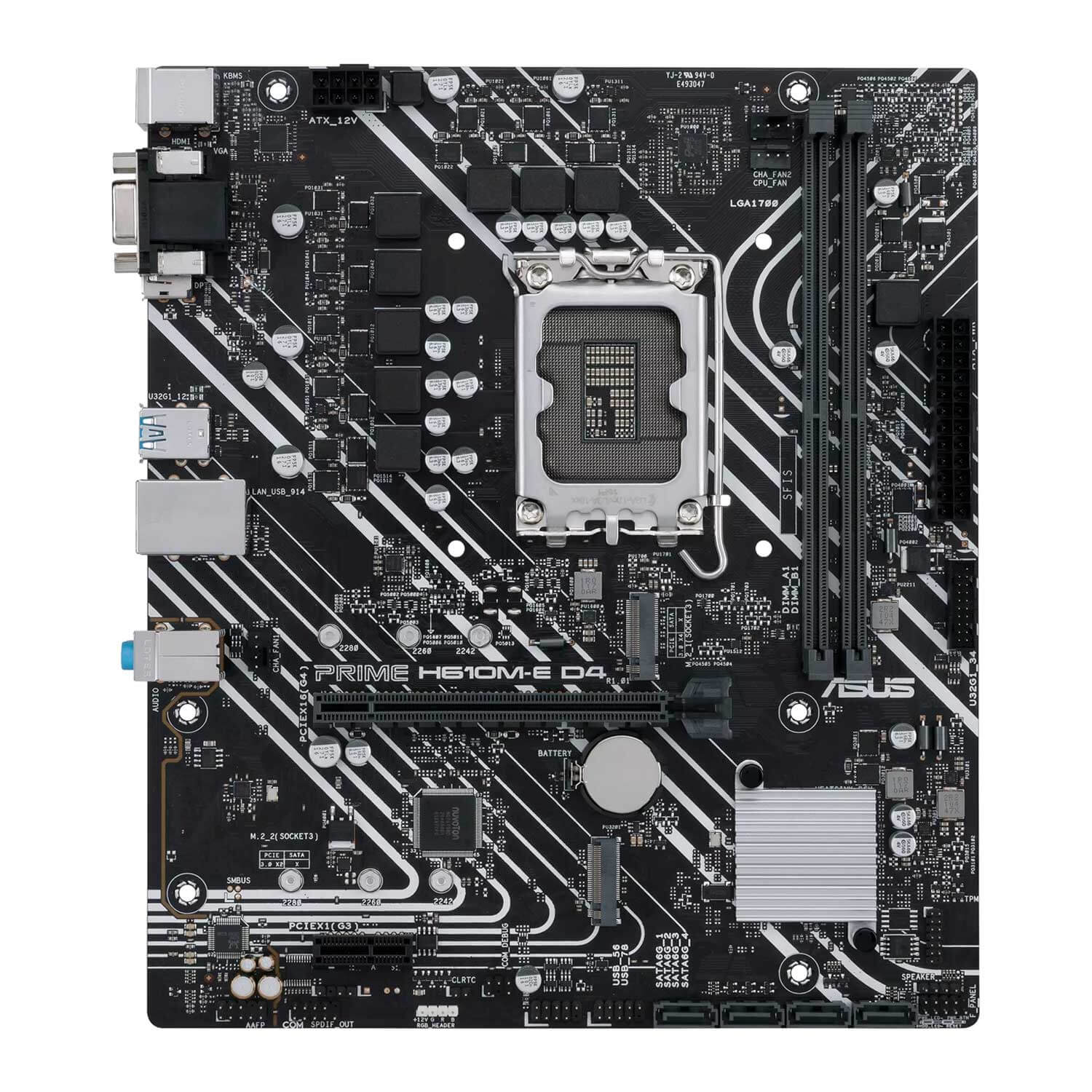 Placa Mãe Asus Prime H610M-E D4 DDR4 Socket LGA 1700 Chipset Intel H610 Micro ATX