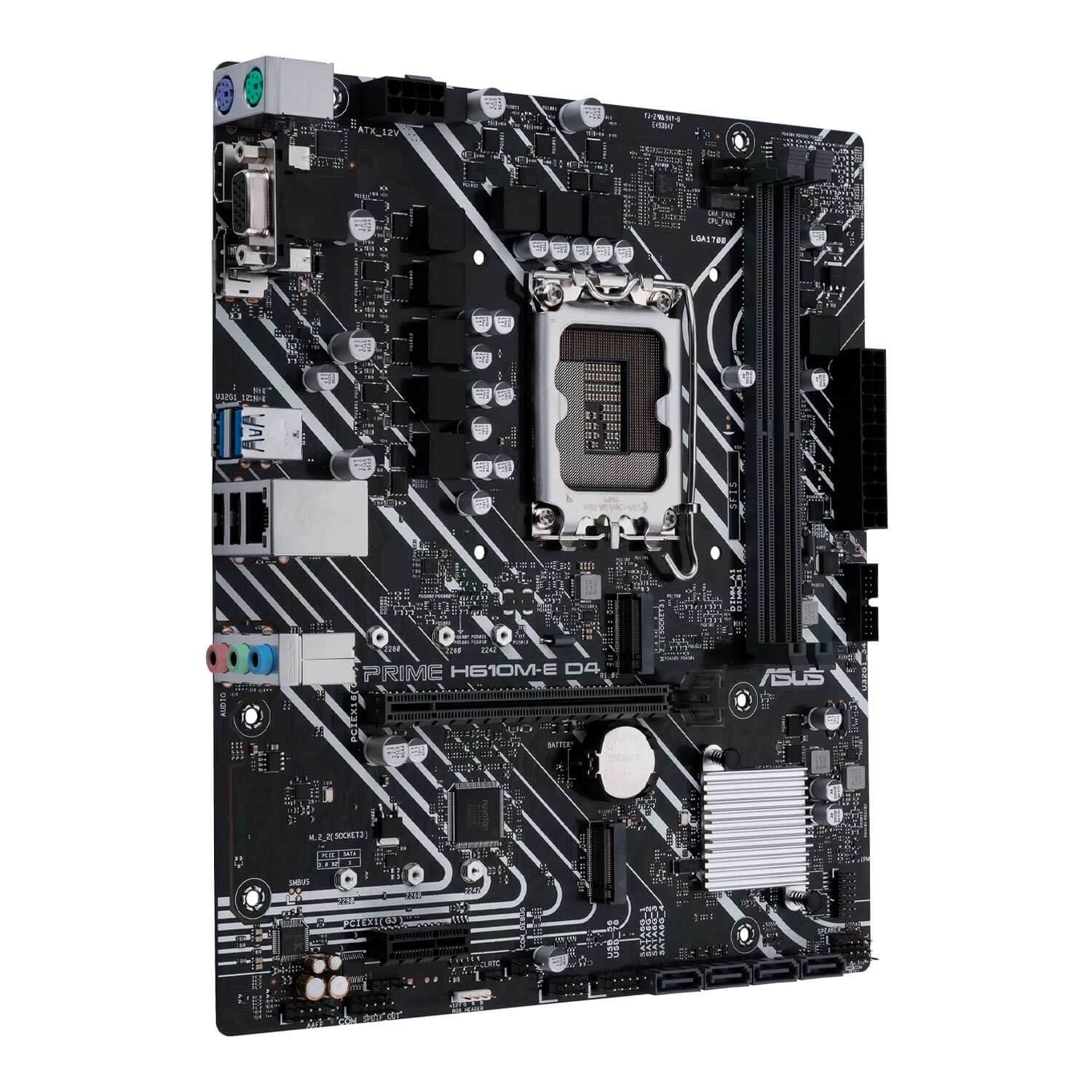 Placa Mãe Asus Prime H610M-E D4 DDR4 Socket LGA 1700 Chipset Intel H610 Micro ATX
