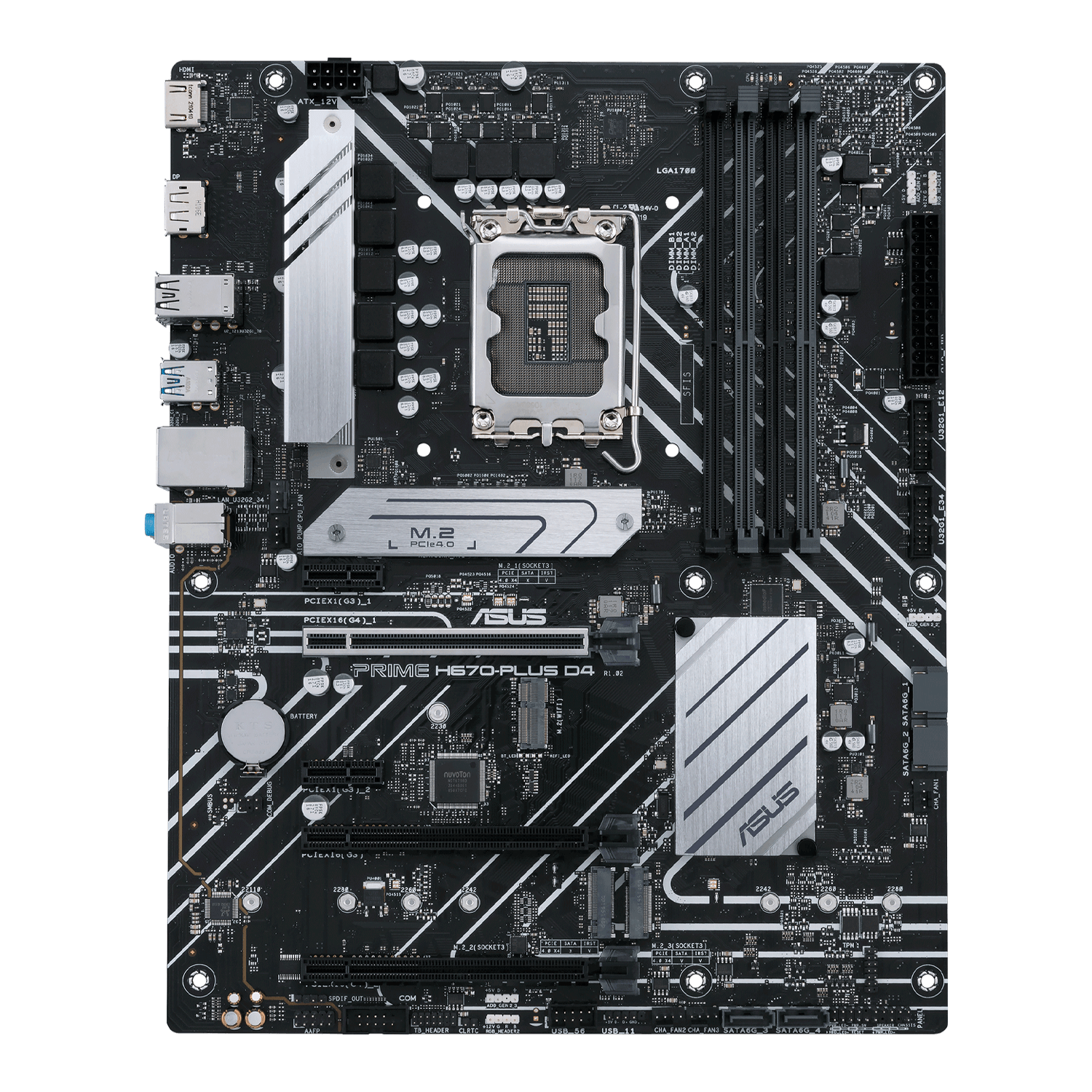 Placa Mãe Asus Prime H670-Plus D4 Socket LGA 1700 Chipset Intel H670 DDR4 ATX