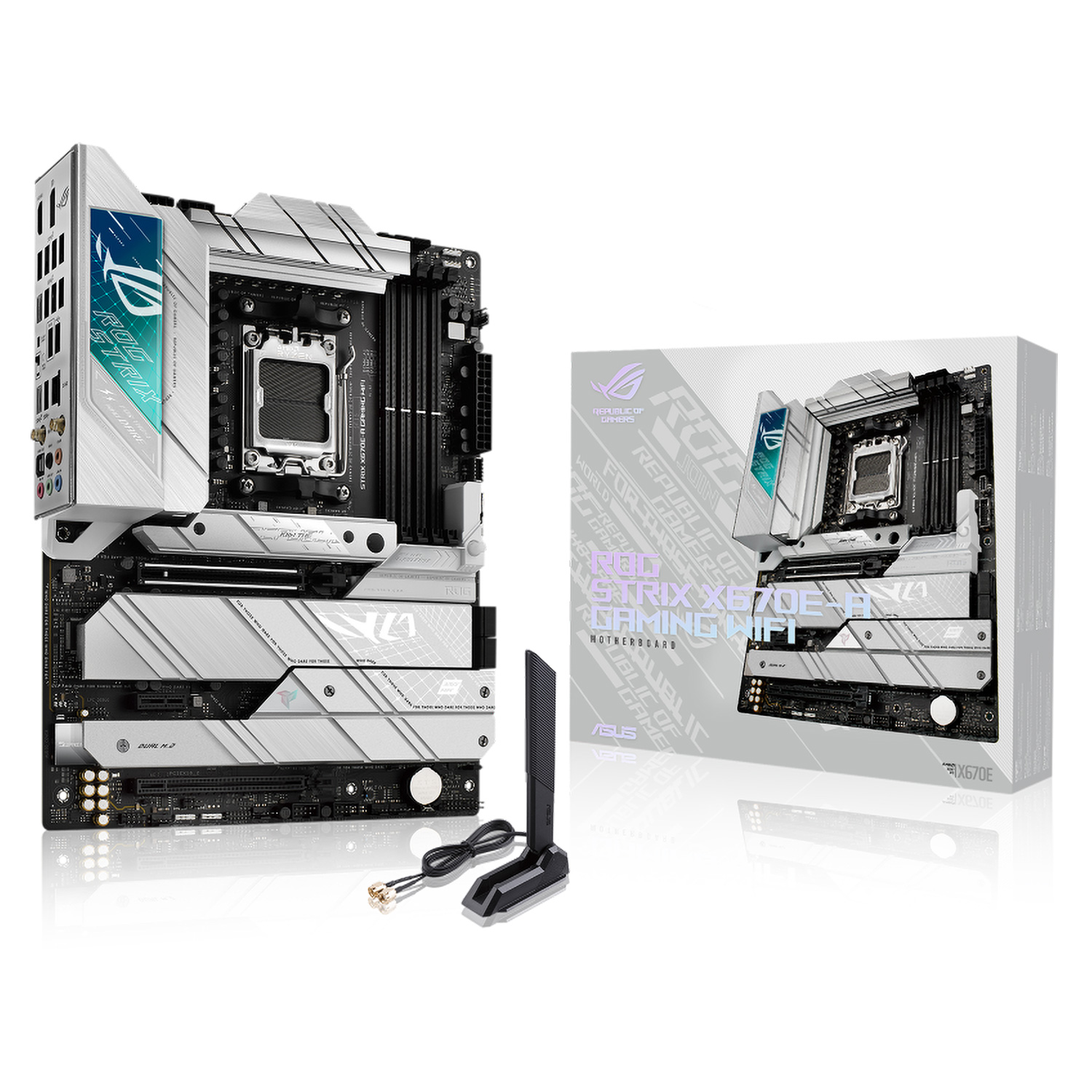 Placa Mãe Asus Rog Strix X670E-A Gaming Wi-Fi Socket AM5 Chipset AMD X670 DDR5 ATX