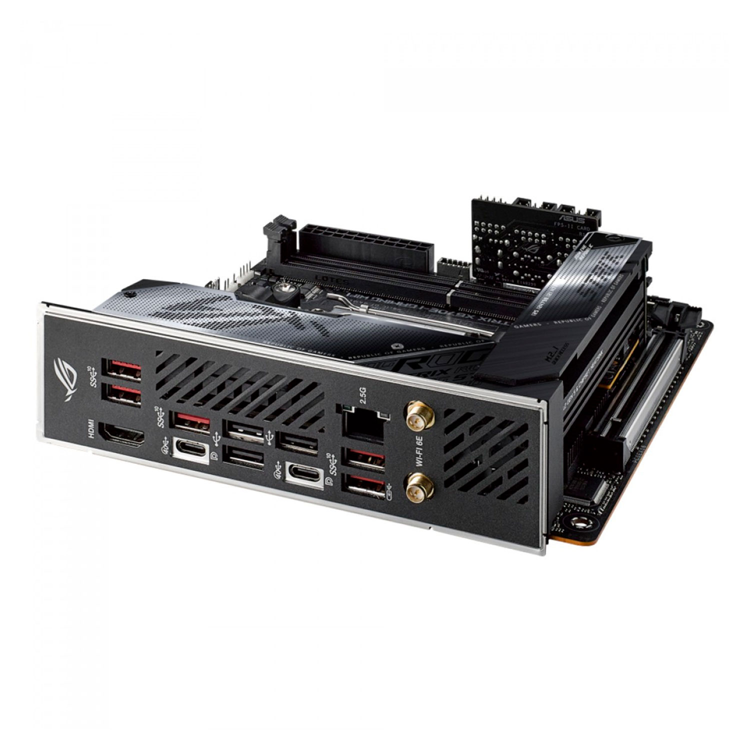 Placa Mãe Asus Rog Strix X670E-I Gaming Wi-Fi Socket AM5 Chipset AMD X670 DDR5 Mini ITX