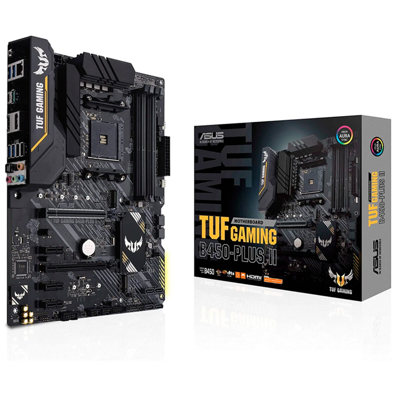 Placa Mãe Asus Tuf B450 Plus II Gaming Socket AM4 Chipset AMD B450 4XDDR4 ATX