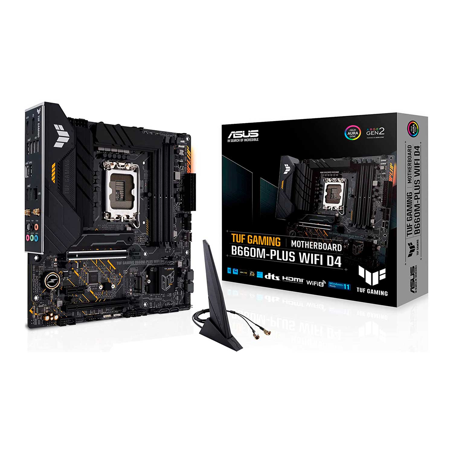 Placa Mãe Asus Tuf Gaming B660 Plus Wi-Fi D4 Socket LGA 1700 Chipset Intel B660 DDR4 ATX