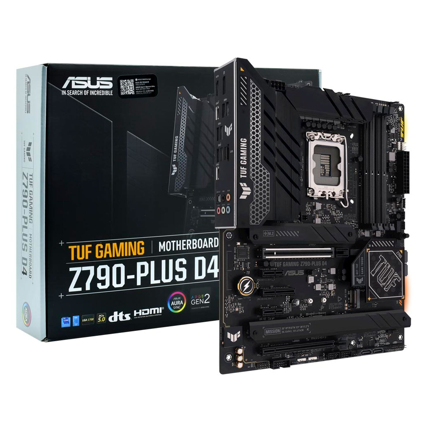 Placa Mãe Asus Tuf Gaming Z790 Plus D4 DDR4 Socket LGA 1700 Chipset Intel Z790 ATX