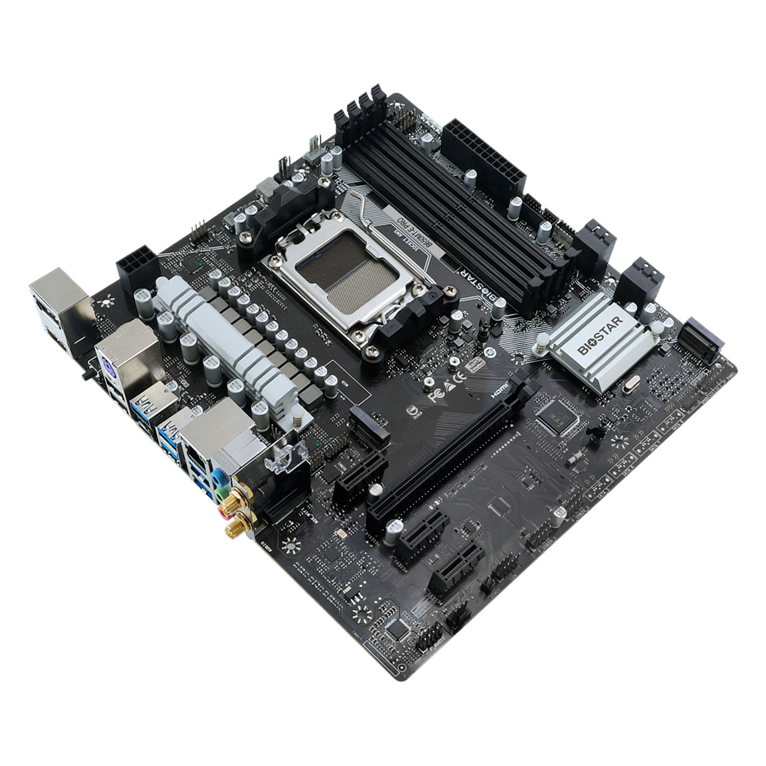 Placa Mãe Biostar B650MT-E Pro Socket AM5 Chipset AMD B650 DDR5 Micro ATX