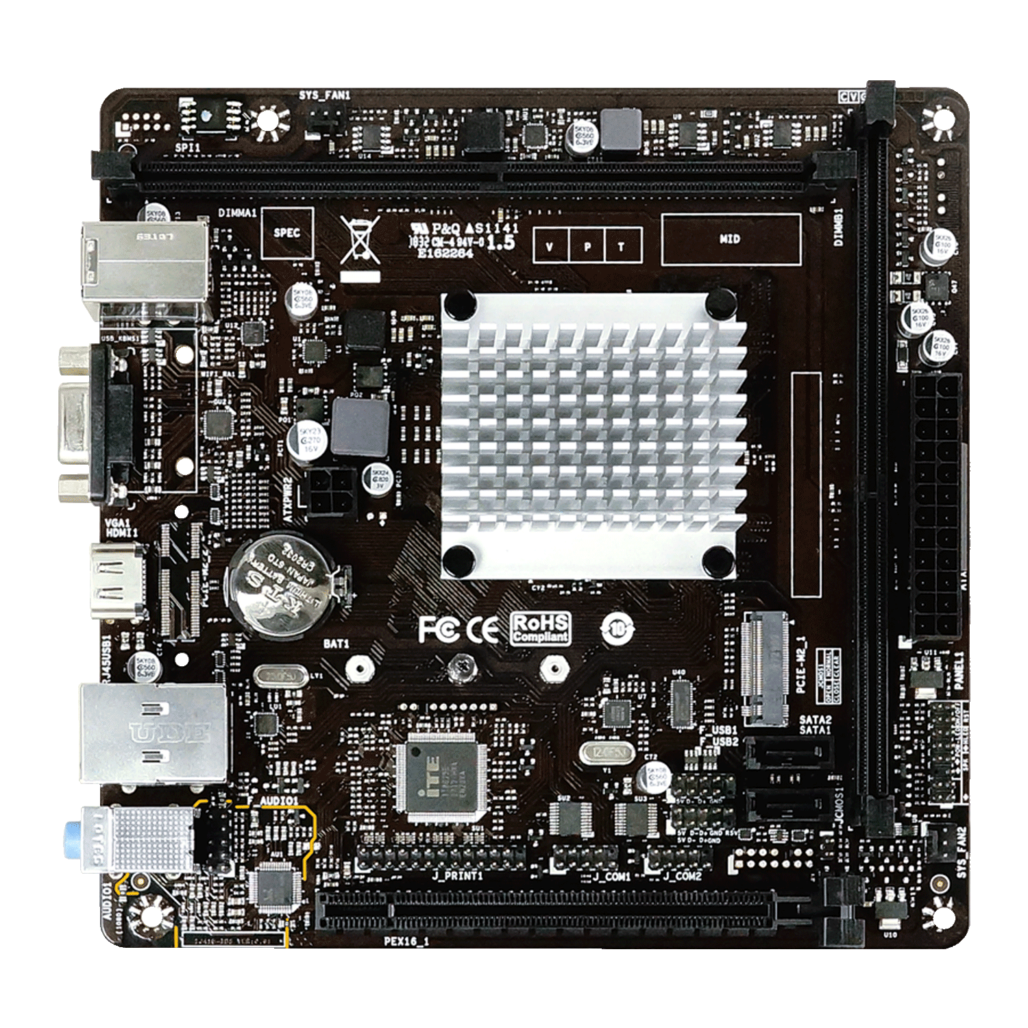Placa Mãe Biostar J4125NHU com Processador Quad-Core (Celeron ITX)