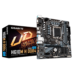 Placa Mãe Gigabyte H610M H DDR4 / Chipset H610 / Intel LGA 1700