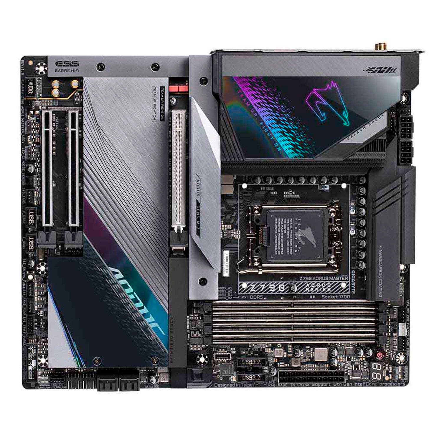 Placa Mãe Gigabyte Z790 Aourus Master DDR5 Socket LGA 1700 Chipset Intel Z790 Express Micro E-ATX
