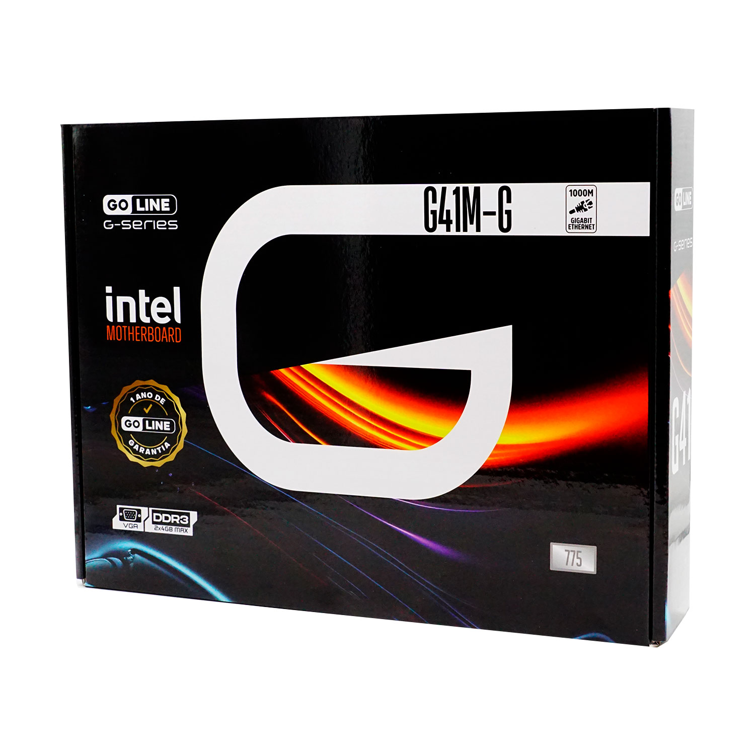Placa Mãe Goline G41M-G LGA 775 / Chipset 775 / 2 x DDR3 / Gigabit 1000 MB - (1 Ano de Garantia)
