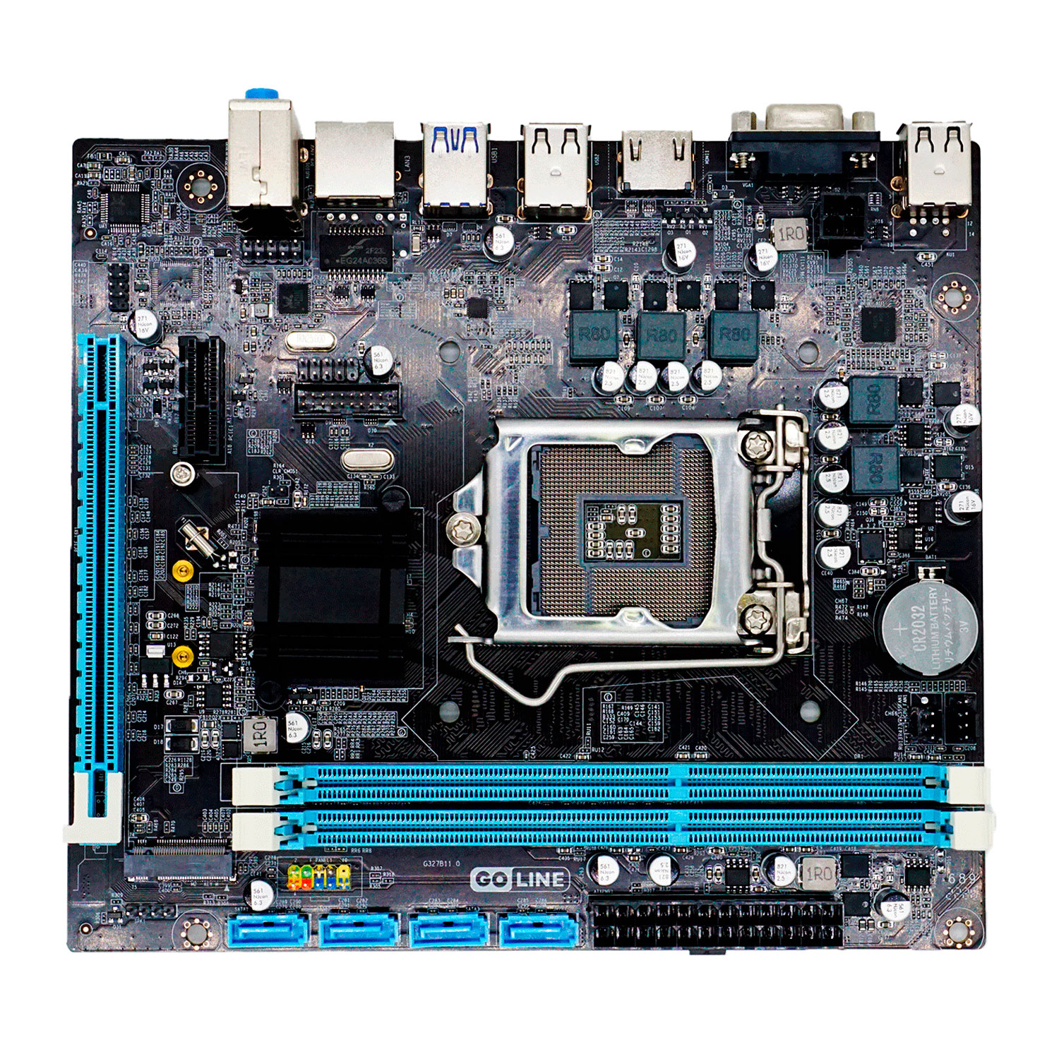Placa Mãe Goline H110 H110M-GD3 Socket LGA 1151 Chipset Intel H110 DDR3 Micro ATX (Caixa Danificada)