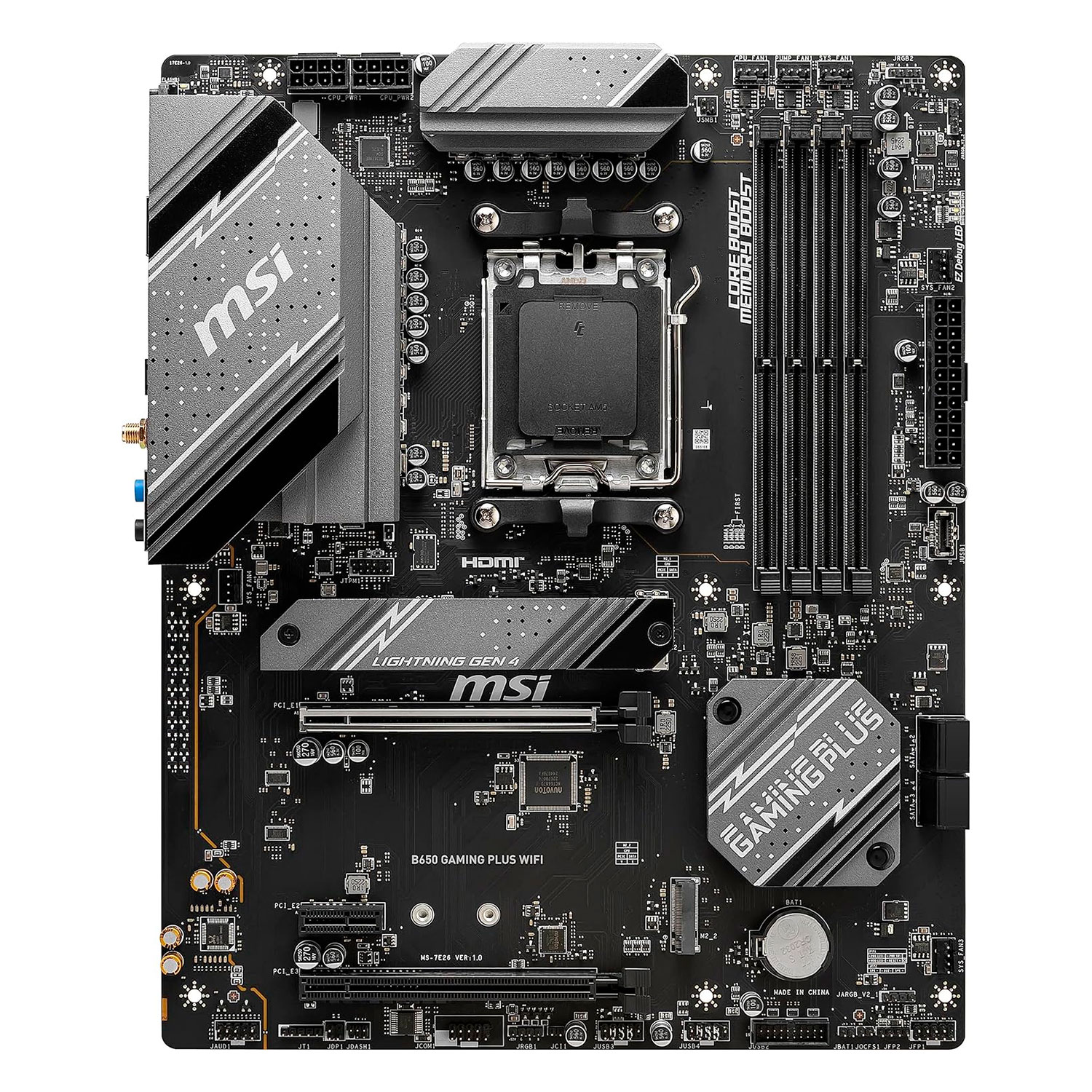 Placa Mãe MSI B650 Gaming Plus Wi-Fi DDR5 Socket AMD AM5 Chipset B650 ATX