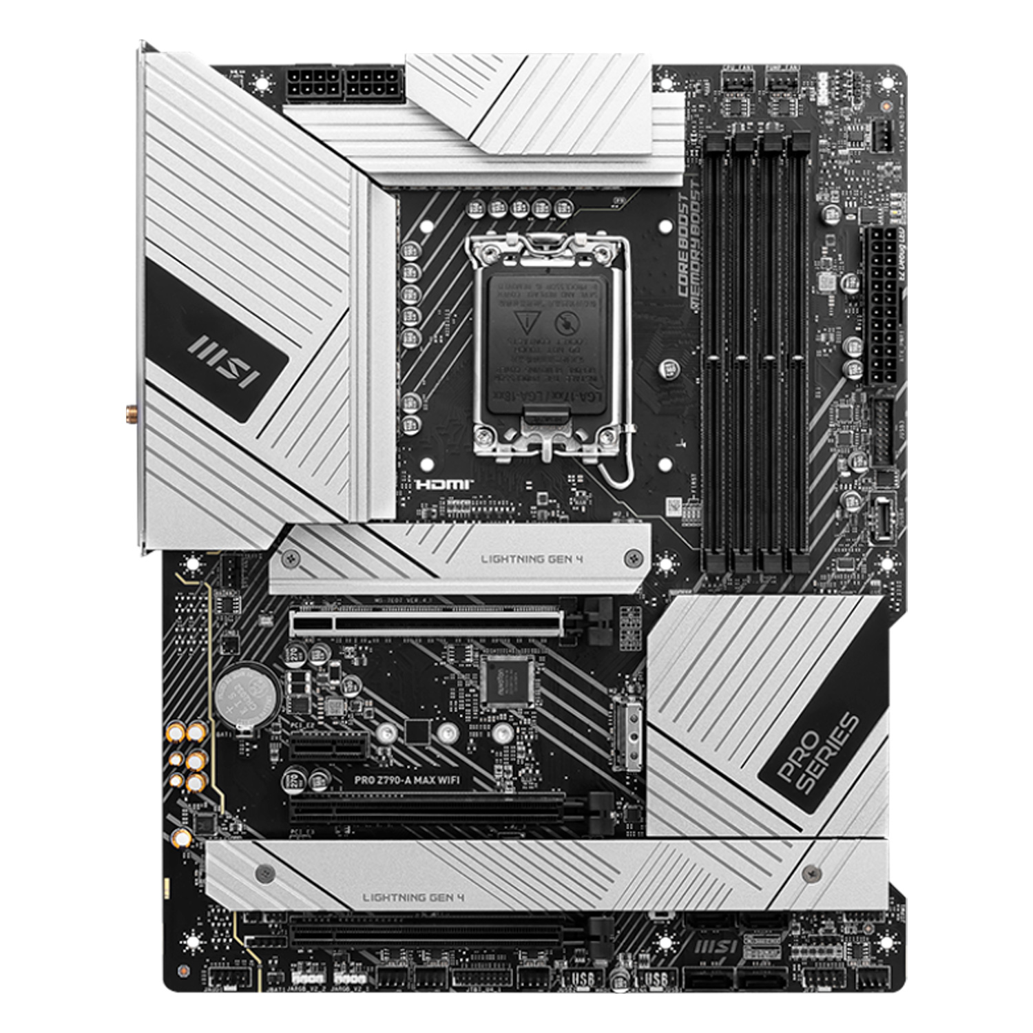 Placa Mãe MSI Pro Z790-A Max WiFi DDR5  Socket LGA 1700 Chipset Z790 ATX
