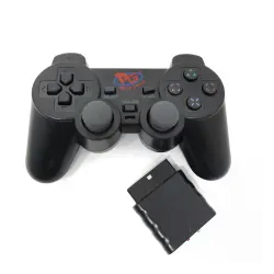 Controle Play Game Sem Fio Recarregável 3 em 1 PS2 / PS3 / PC