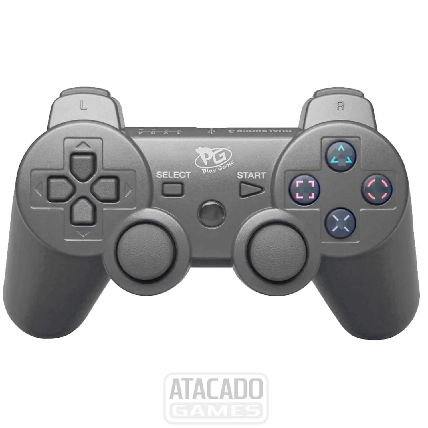 Controle Play Game para PS3 - Prata