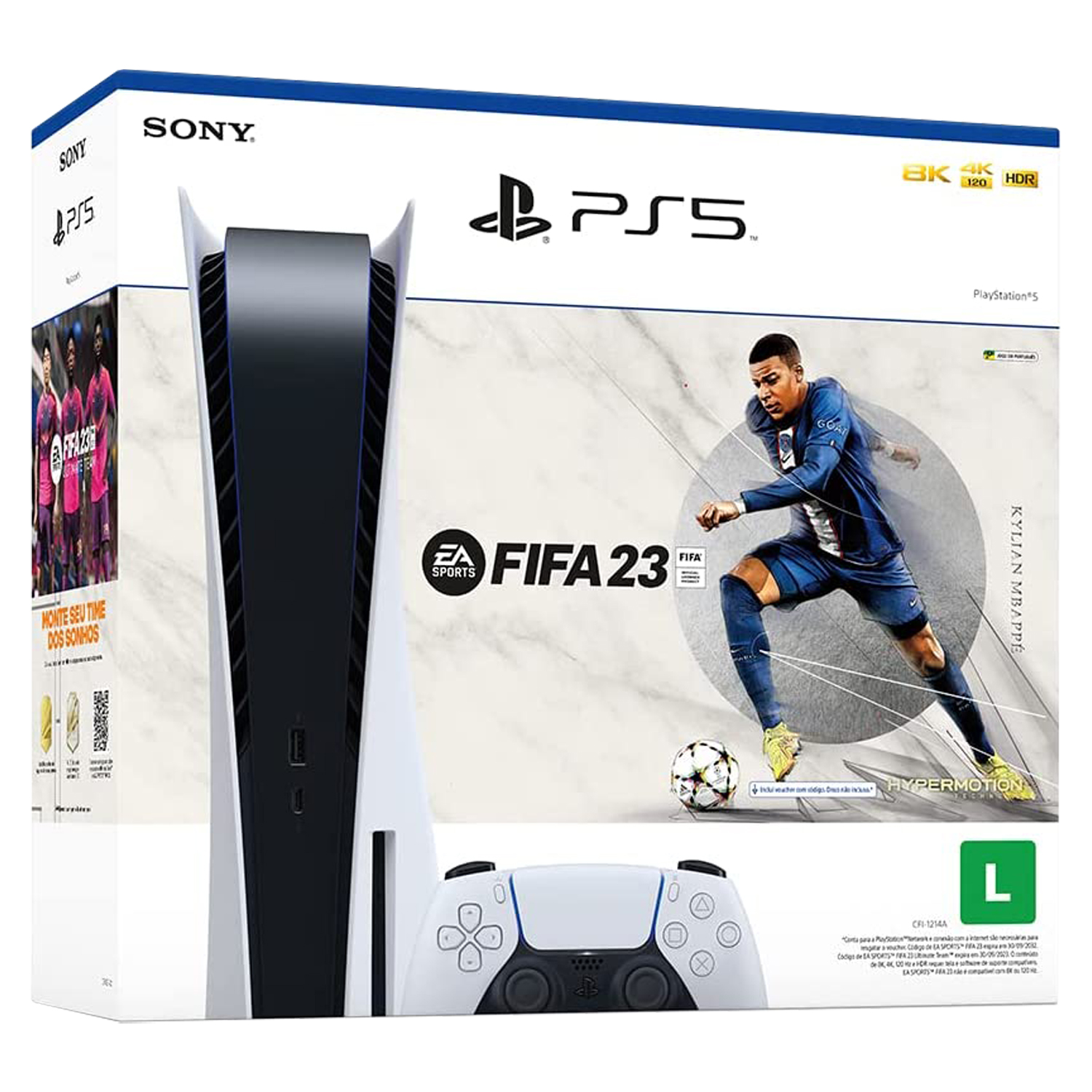 Console Sony Playstation 5 825GB CFI-1115A + Jogo Fifa 23