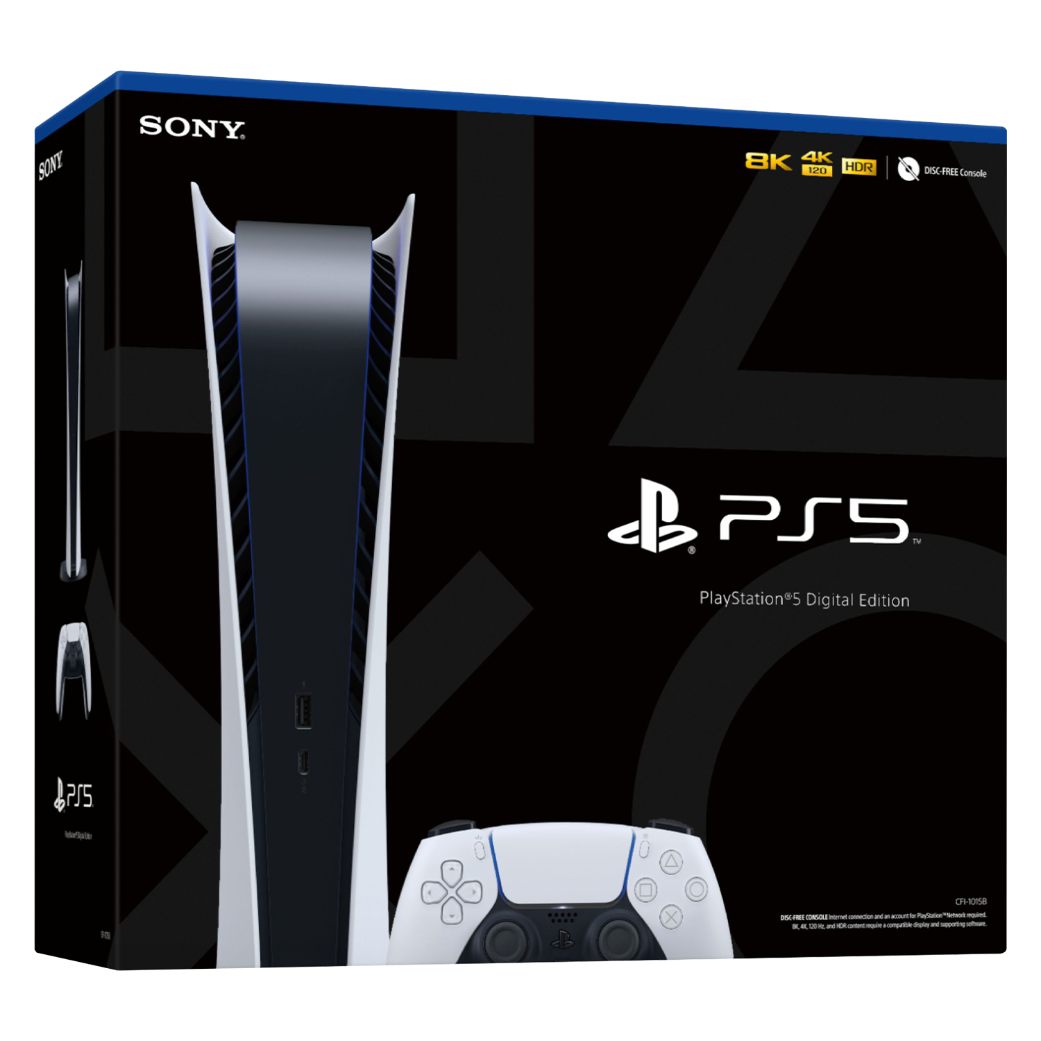 Console Sony Playstation 5 Digital 825GB 8K CFI-1015B Digital Bivolt