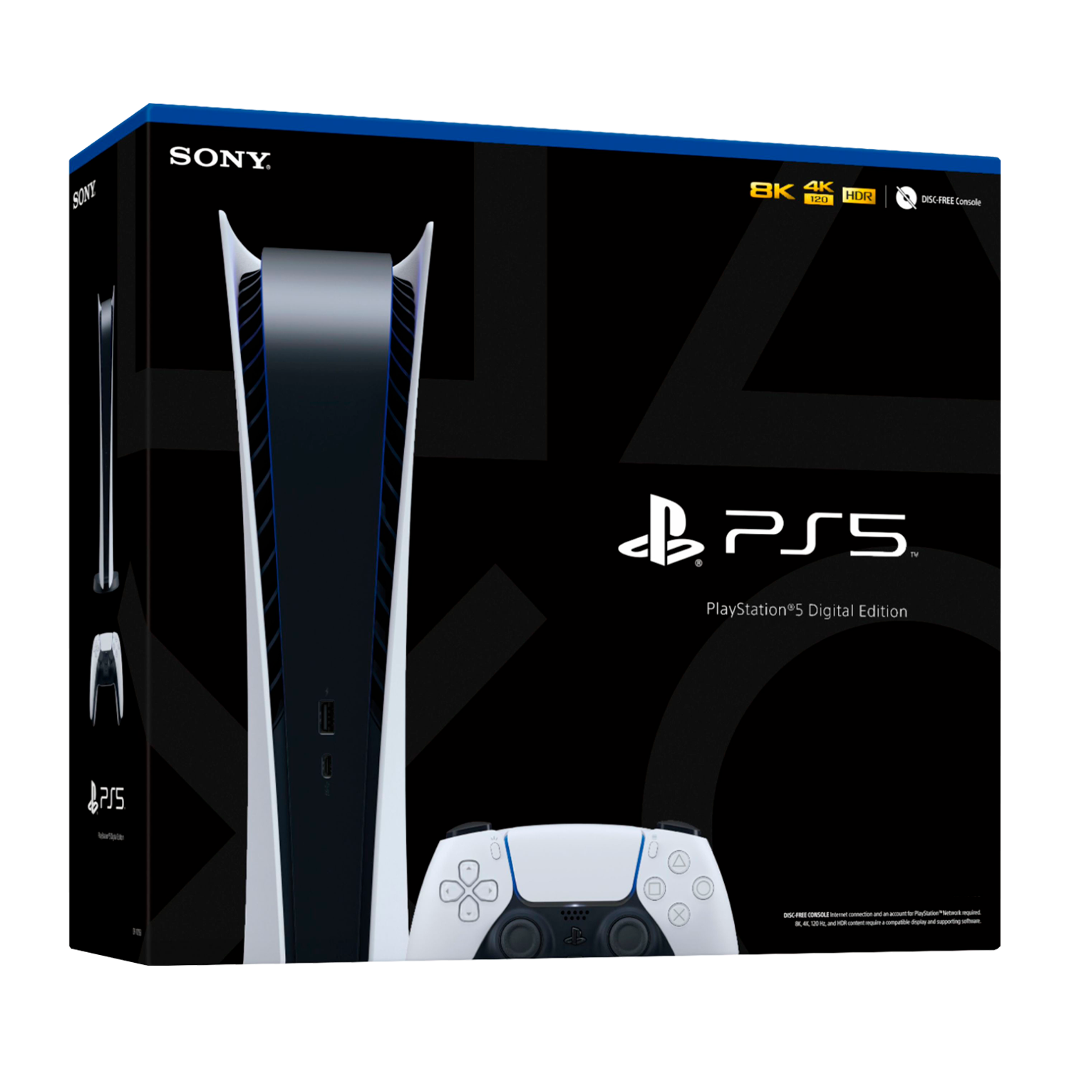 Console Sony Playstation 5 Digital Edition CFI-1100B / SSD 825GB / 110V - Branco (Japonês)