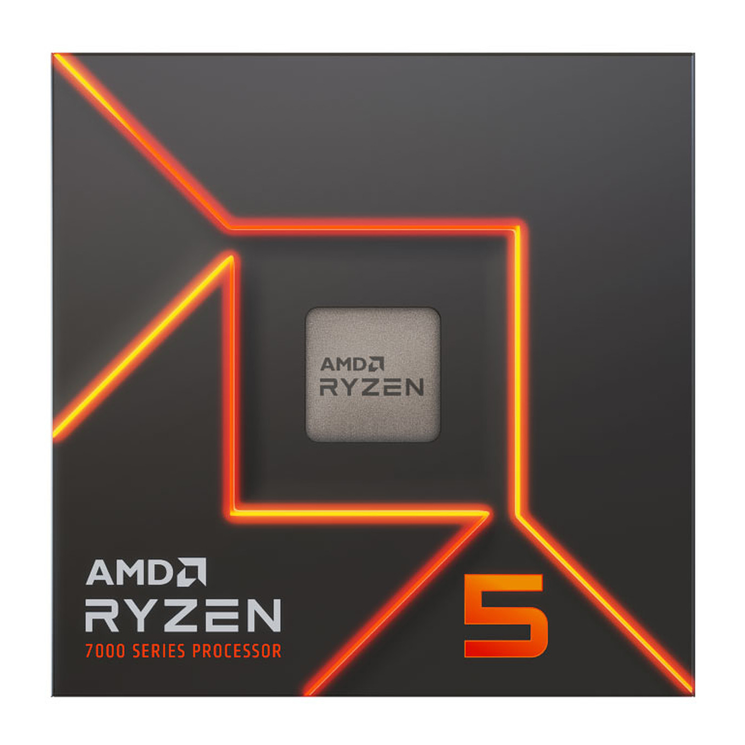Processador AMD AM5 Ryzen R5 7600 / AM5 / 12 Threads / 3.8GHz (5.1GHz Turbo) Cache 38MB