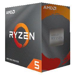 Processador AMD Ryzen 5 4500 / 3.6GHz (4.1GHz Max Turbo) / Cache 11MB / AM4

