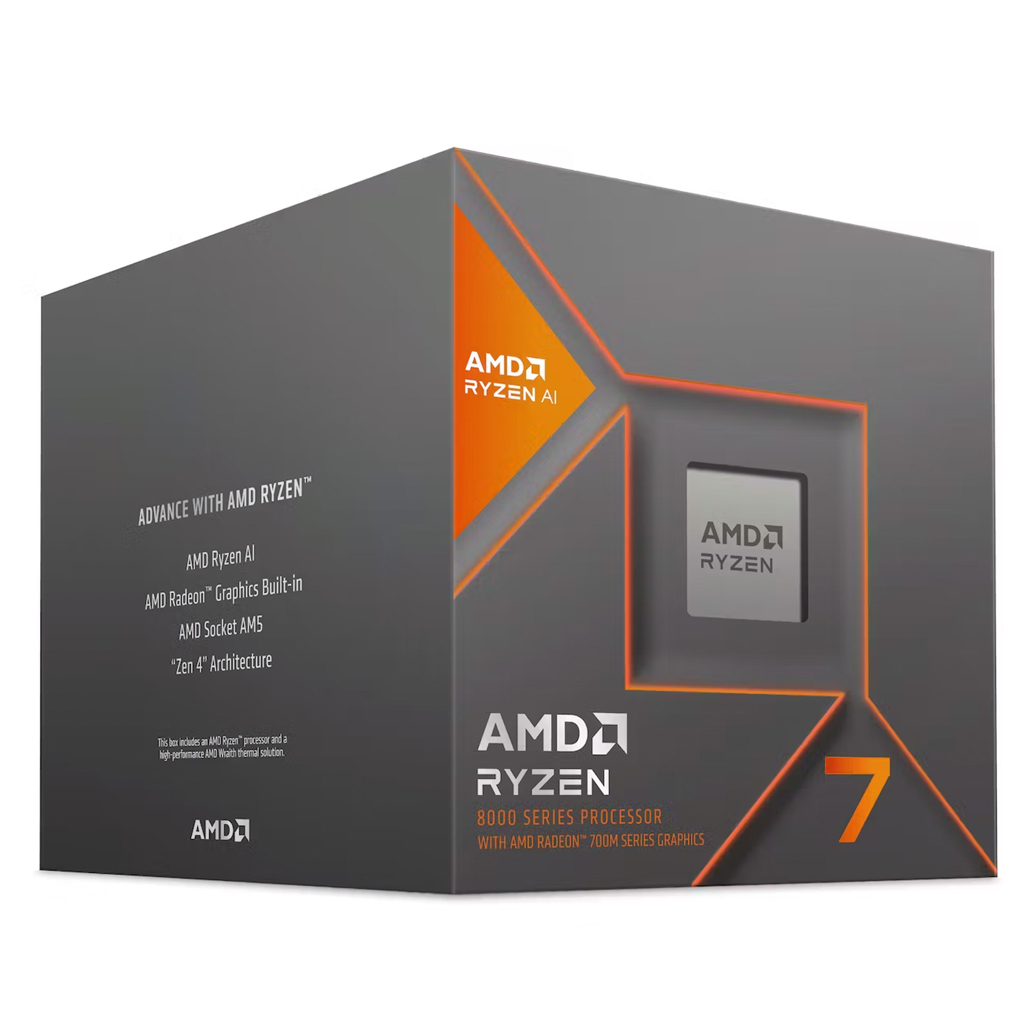Processador AMD Ryzen 7 8700G Socket AM5 8 Core 16 Threads 4.2GHz e 5.1GHz Turbo Cache 24MB