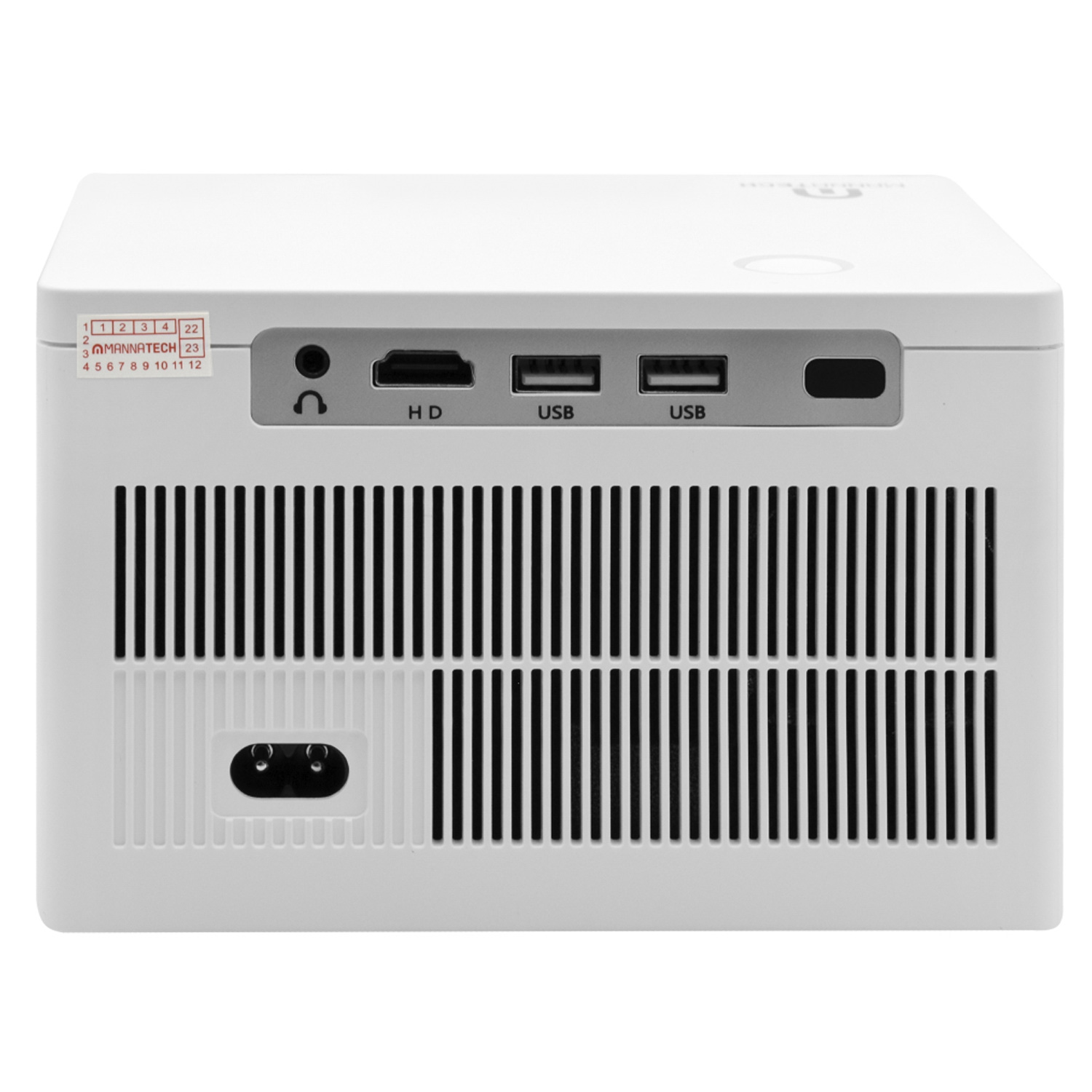 Projetor Portátil Mannatech 150 Lumens FHD 1080P Bivolt - Branco