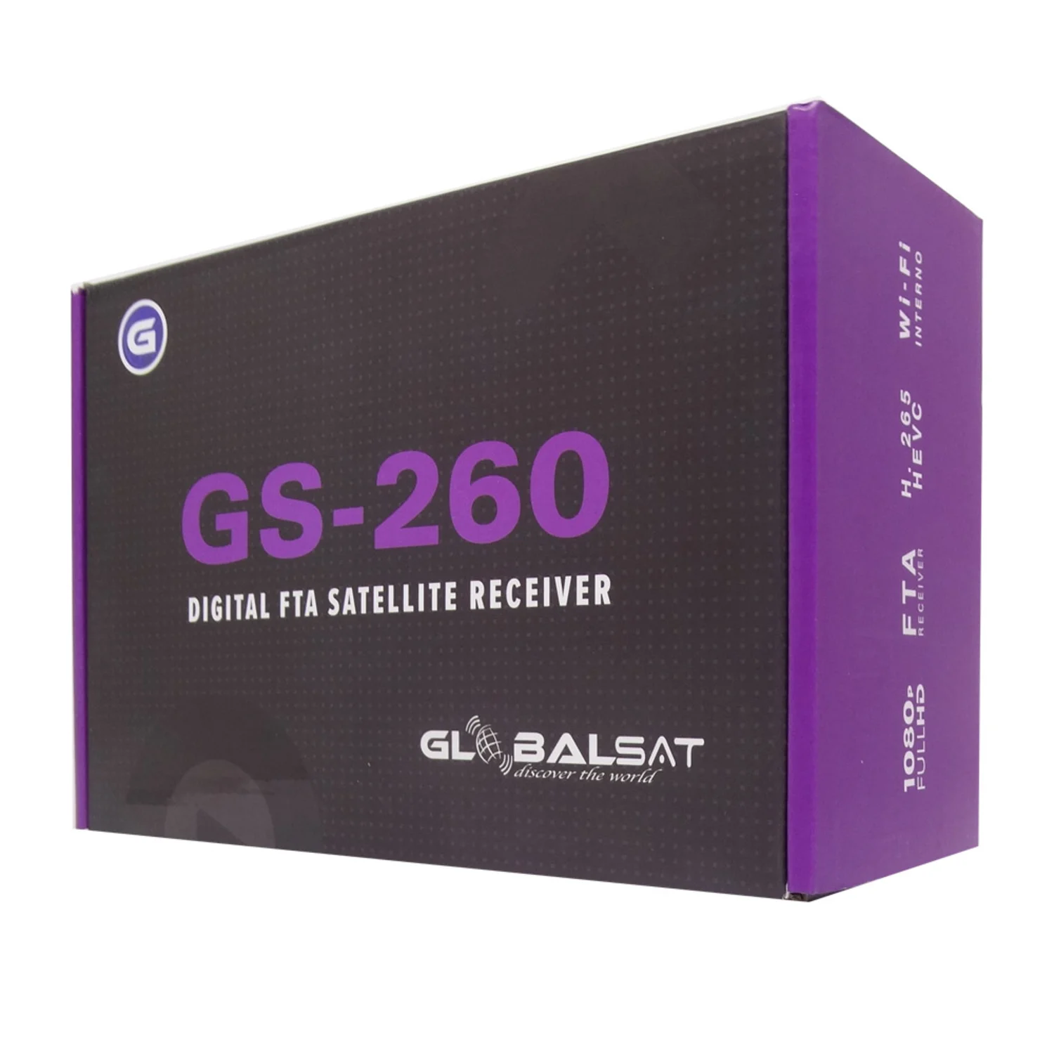 Receptor Globalsat GS-260 Full HD Wi-Fi - Preto
