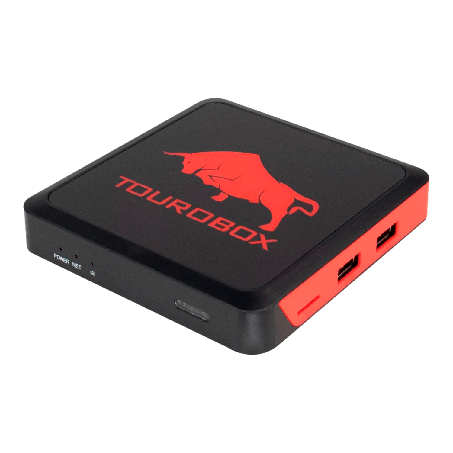 Receptor Tourobox Ultra HD 8GB 1G RAM Wi-Fi - Preto Vermelho