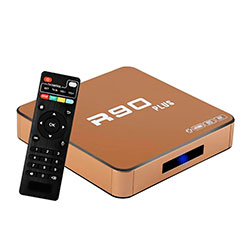 Receptor TV Box Smart R90 Plus 8K 64GB RAM / 512GB / Android 12.1 - Dourado