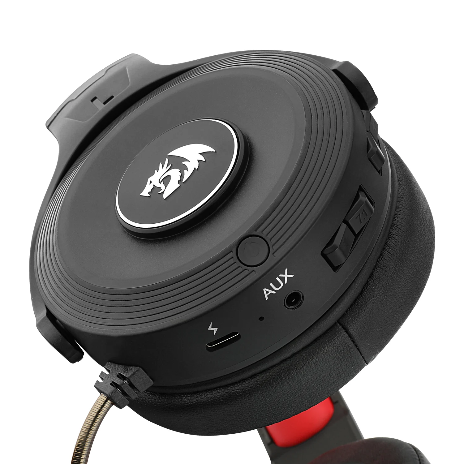 Headset Gamer Redragon Pelops H818 Wireless / C/Transmissor USB- Preto e Vermelho