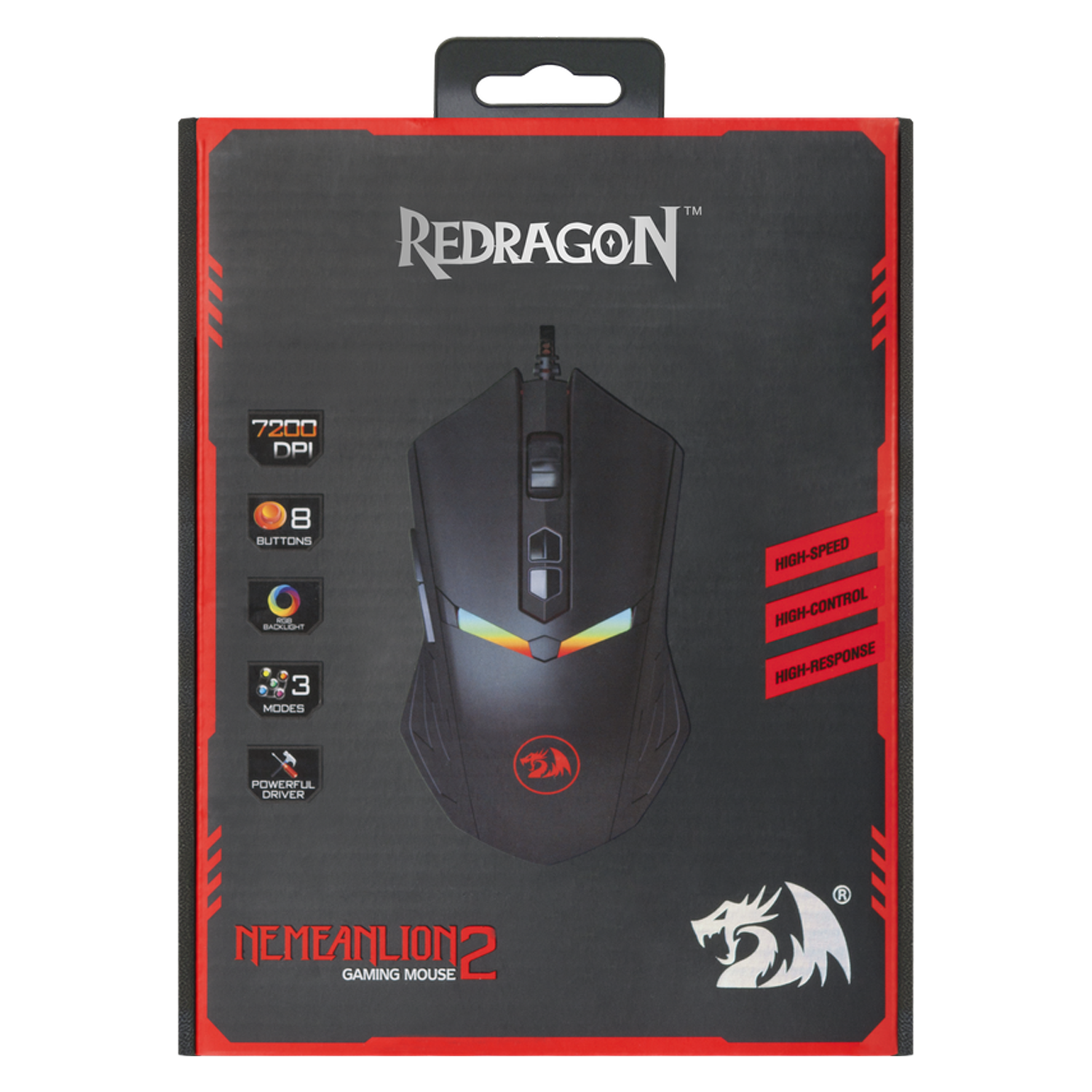 Mouse Gamer Redragon Nemeanlion 2 - Preto (M602-1)