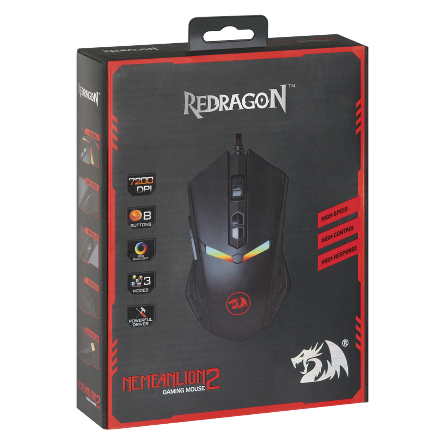 Mouse Gamer Redragon Nemeanlion 2 - Preto (M602-1)