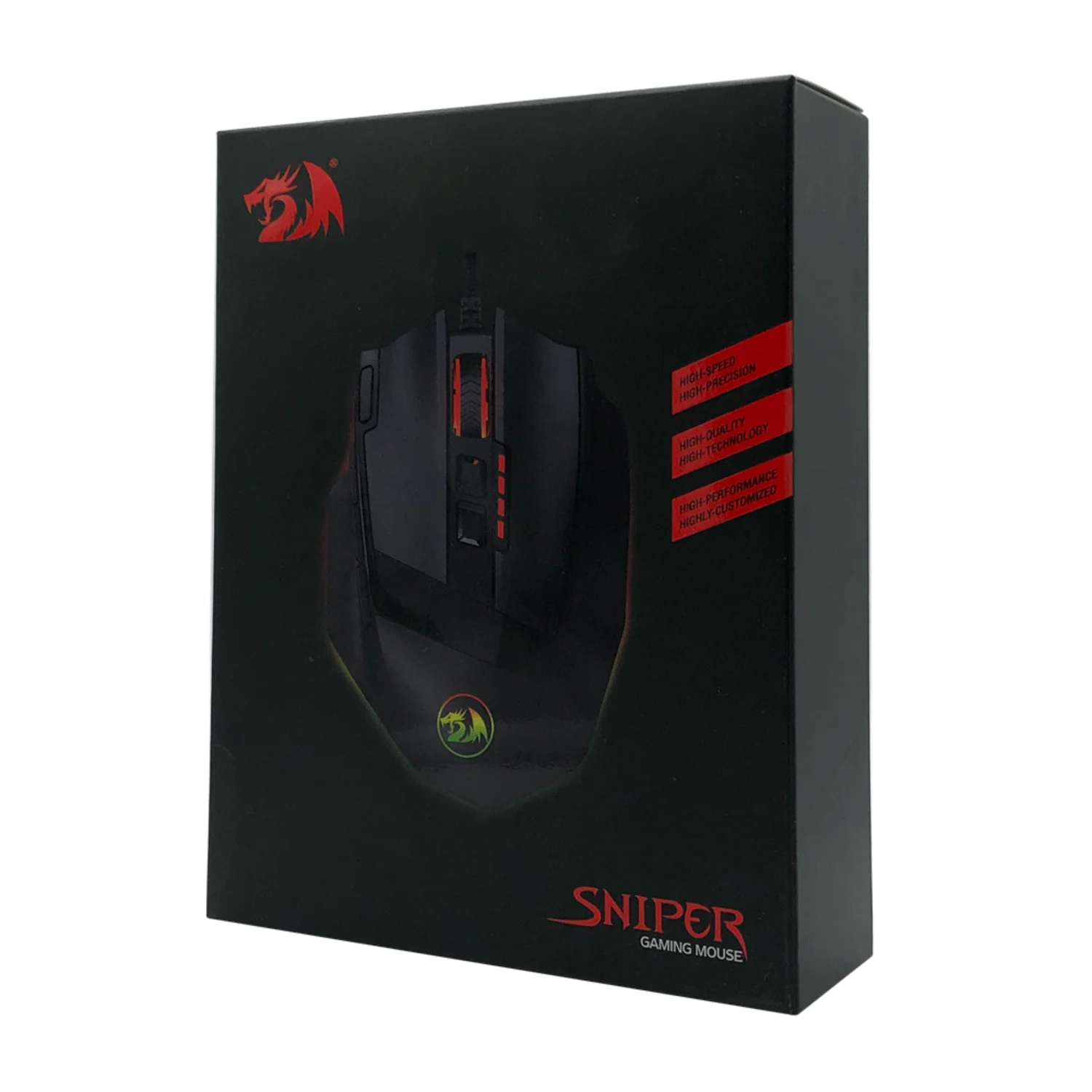 Mouse Gamer Redragon Sniper M801-RGB / 12400 DPI - Preto