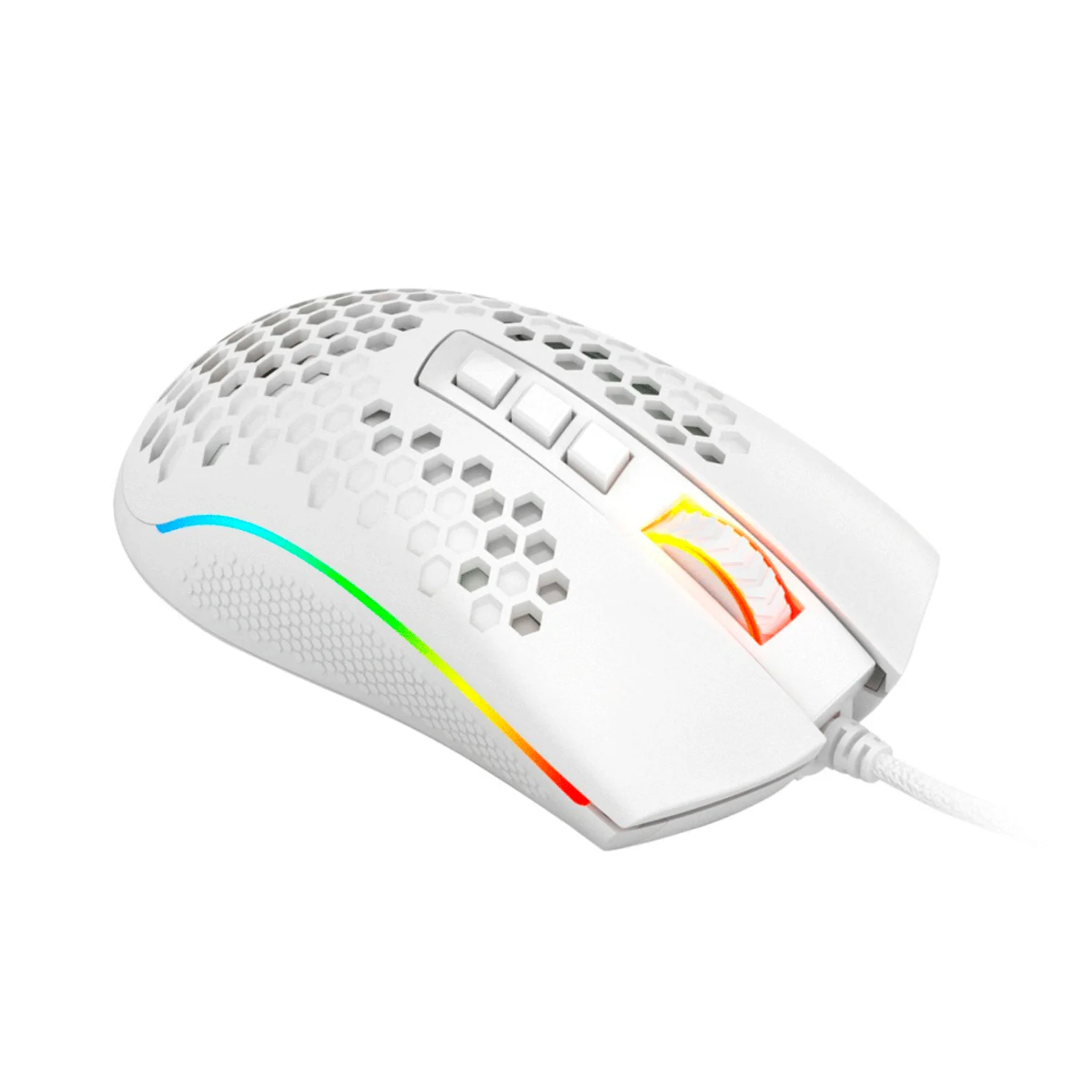 Mouse Gamer Redragon Storm Elite M988W-RGB / 16000 DPI - Branco