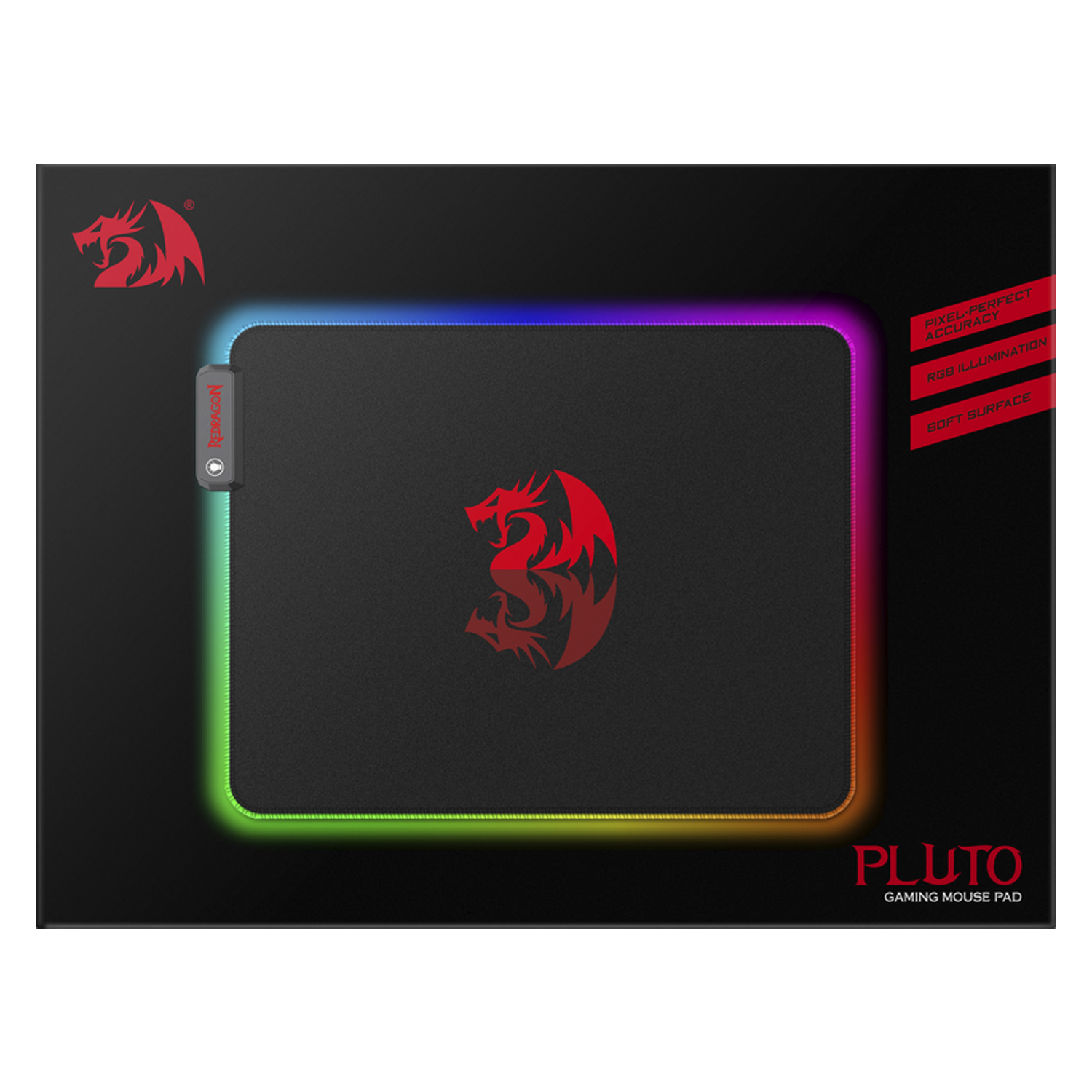 Mousepad Gamer Redragon Pluto RGB P026 - Preto