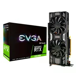 Placa de Vídeo Evga GeForce RTX 2060 Super Black Gaming 8GB SC - (08G-P4-3062-KR)