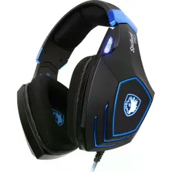 Headset Gamer Sades Spellond PRO - Preto/Azul