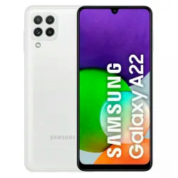 Celular Samsung A22 A225M 128GB / 4GB RAM / 4G / Dual SIM/ Tela 6.4" / Câmeras 48MP + 8MP + 2MP + 2MP e 13MP - Branco