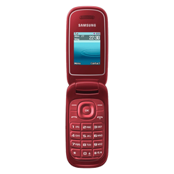 Celular Samsung E1272 Flip Dual SIM / 32GB / Tela 1,7'' - Vermelho